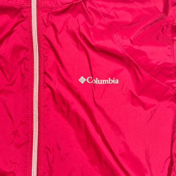 Columbia Switchback II Jacket Women's Size XL Fuchsia Pink Zip Pocket Hooded - Picture 2 of 8